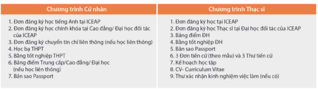 ICEAP hồ sơ