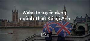 Website tuyển dụng ngành thiết kế tại Anh