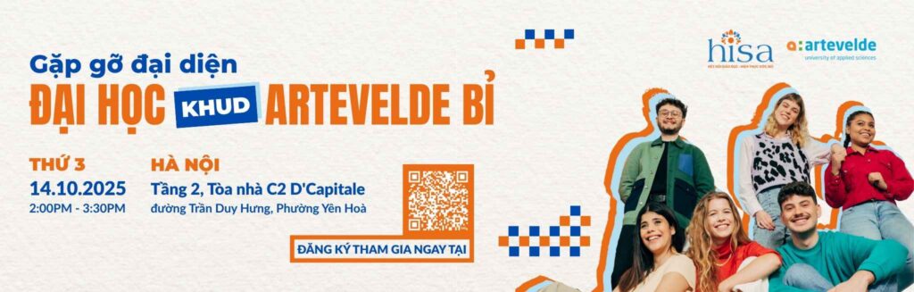 Gặp gỡ Đại diện Đại học KHUD Artevelde - Du học Bỉ 2026