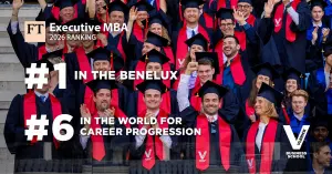 Chương trình Executive MBA của Vlerick Business School đứng số 1 tại Benelux và số 6 thế giới về thăng tiến nghề nghiệp trong bảng xếp hạng Financial Times 2026. Nguồn ảnh: Vlerick Business School.